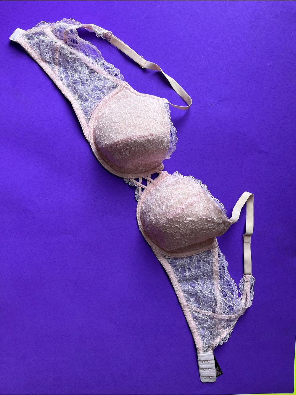 Victoria's Secret Light Pink Lace Push-Up Bra